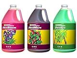 General Hydroponics Flora Grow, Bloom, Micro Combo Fertilizer, 1 gallon each, Pack of 3