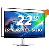 Halloive [2-Pack] Blue Light and Anti Glare Filter, Eye Protection 22" Widescreen Computer Monitor Screen Protector