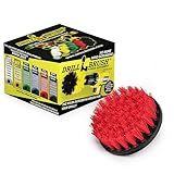 Outdoor Cleaning Tools - Patio Scrub Brush - Outdoor Deck Scrubber Brush - Bird Bath Cleaning Tool - Fountain Cleaning Brush - Garden Statues Cleaning Tools - Concrete Stain Cleaner - House Siding