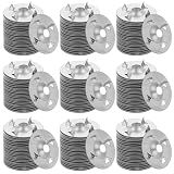 500 Pcs Foam Board Fasteners, 1-1/8 Inch Metal Washers Go Board Washers for Fixing Installation Hardware with Cut Resistant Gloves