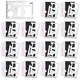 WILLBOND 24 Sets 11 in 1 Survival Credit Card Multitool Fathers Day Christmas Men Gift Multipurpose Tactical Wallet Tool Christmas Bottle Opener for Men Birthday Dad(Silver)