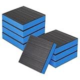 Pangda 8 Pack Heavy Duty Anti Vibration Pads 4 x 4 x 7/8 Inches EVA Rubber Noise Reduction Mat for Washer, Treadmill, Hvac, Air Conditioner Floor Protector, Non-slip Durable