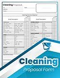 Cleaning Proposal Forms: Custom Proposal For Cleaning, One For You, One For Your Client ( 50 Forms 8.5''x11'' Inch) .