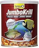 Tetra JumboKrill Freeze-Dried Jumbo Shrimp 3.5 Ounces, Natural Shrimp Treat For aquarium Fish, red (16198) : Pet Food : Pet Supplies