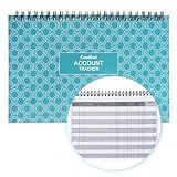 CASMONAL A5 Big Check Registers for Personal Checkbook, Checkbook Register & Financial Transaction Ledger Log Book for Small Business, Track Payments, Deposits, Debit Card and Bank Account, Teal