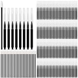 120 Pcs Interdental Brush Between Teeth + 25 Pcs Disposable Lip Wands Applicators, Braces Brush Toothpick Dental Tooth Flossing for Oral, Orthodontic Flossers Toothpicks, Tooth Cleaning Tools, Black