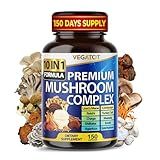 10 in 1 High Strength Mushroom Supplement - Lions Mane, Cordyceps, Reishi - Brain Supplements for Memory and Focus ** 5-Month Supply