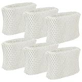 Funmit WF2 Humidifier Filter Replacement for Vicks Kaz Humidifier Starry Night Cool Mist V3500N V3700 V3100 V3900 Sunbeam 1118 1119 Honeywell HCM-300T HCM-350 WA-8D Enviracaire ECM-500 6 Pack