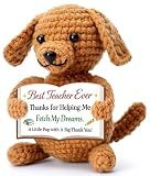 Teacher Appreciation Week Gifts for Women Men, End of Year Retirement Graduation Thank You Gifts, Teacher Supplies Essentials Desk Decor Accessories Stuff Things Presents, Small Funny Crochet Dog