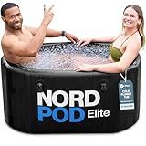 Lifepro NordPod Elite Cold Plunge Tub – Portable Ice Bath for Recovery & Therapy – Outdoor/Indoor XL Plunge Tub with Lid & Air Pump – 57 Gallon Capacity