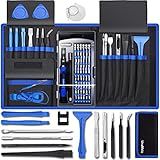 80 IN 1 Professional Computer Repair Tool Kit, Precision Screwdriver Set with 56 Bits, Magnetic Screwdriver Set for Laptop, PC, MacBook, Tablet, iPhone, PS4, Electronics, Gamer Tech Gifts for Men