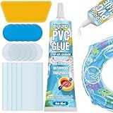 Air Mattress Patch Kit, Pool Patch Repair Kit, Waterproof & High Strength Vinyl PVC Glue for Inflatable Toys, Hot Tub, PVC Boat, Tent, Bounce House (60 ML)