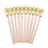 10PCS Access/Service Valve 1/4'' SAE x 1/4'' OD x 4'' Stem Core AC Refrigeration