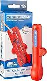 WEICON Cat Cable Stripper No.10 - Network Cable Stripper, Practical Stripper for Data Cables Network Cables Cat 5, 6 and 7, Red