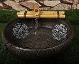 Bamboo Water Fountain Medium 12 Inch Three Arm Style without Pump, Indoor or Outdoor Zen Garden Decor Fountain, Natural, Split Resistant Bamboo, Combine with Any Container to Create Your Own Fountaion