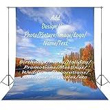 Custom Backdrop Personalizable Photo Studio Backgrounds Design Your Own Image Text Photography Cloth Lighting Photobooth Props Event & Party Supplies Decorations Streamers 56"x98"