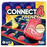 Connect 4 Frenzy Game | Bounce Discs 4 The Win | Family Party Games for Kids, Teens, and Adults | Ages 8+ | 2 to 6 Players | 10 Mins. | Portable Games