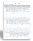 Life Charge Activity Log Notepad for Work, Daily Time Tracking Log Book with Task & Notes, 60 Pages, 8.5 x 11 Letter, Portrait