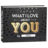 What I Love about You Book - Valentines Day Gifts for Him, Her - Fill-in-the-Blank Book for Men, Boyfriend, Husband, Women, Girlfriend, Wife, Him, Her - Couples Gifts for Anniversary, Christmas & More