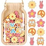 Groovy Reward Jar for Kids, Potty Training Behavior Training Reward Chart and Chore Chart Behavior Reward Jar for Boys Girls Toddlers Classroom Back to School Motivate Responsibility