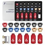 Headspace Gauge, 19 Piece Headspace Comparator Kit for .17 to .45 Caliber, Reloading Supplies and Equipment Measuring Caliber Tool, with Storage Tin Case, Gifts for Men