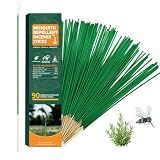 90 pcs Mosquito Repellent Outdoor Patio Sticks, Citronella Repellent Incense Sticks, Natural Essential Oil Incense, Repel Mosquito for Indoor, Patio, Camping, Fishing