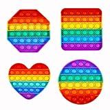 Random 4 Pcs Fidget Toys,Pop Fidget Sensory Toys Set,Stress Relief Gifts for Kids & Adults,Pop Bulk & Party Favors Toddler Toys for Easter Gifts,Party Supplies,Classroom Prizes