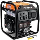 Oxseryn 4400-Watts Inverter Generator, Open Frame Generator Gas Powered, Emergency Home Backup, RV Ready 30A Outlet, EPA Compliment