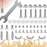 Replacement Hardware Bolt & Nut Set for Patio Heater - Propane Outdoor Space Heater Accessories for Round Umbrella Shape Stand-up Pyramid Heaters Heat Kit