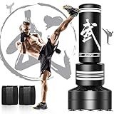 GIKPAL Freestanding Punching Bag for Adults 67'' Heavy Boxing Bag with Boxing Gloves, No Spring Low-Noise Standing Bag for Home Office Kickboxing