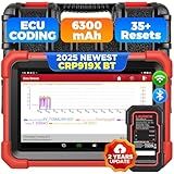 LAUNCH X431 CRP919XBT 2025 Wireless Bidirectional Scan Tool, ECU Coding, CANFD&DOIP, Full System Car Diagnostic Tool, FCA AutoAuth, V.A.G Guided, 35+ Resets, 2 Years Free Update