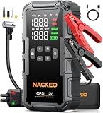 8000A Car Battery Jump Starter with Air Compressor 160PSI, Car Jumper Starter Portable (All Gas 12L Diesel), 12V Jump Box Car Battery with 600LM Light, Jumper Cables, Large LCD Display, Power Bank