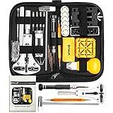 Watch Link Removal Kit, BYNIIUR Watch Repair Kit, Watch Case Opener Spring Bar Tools, Watch Battery Replacement Tool Kit, Watch Band Link Pin Tool Set with Carrying Case and Instruction Manual