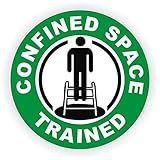 Confined Space Trained & Certified Hard Hat Sticker / Helmet Decal Label Lunch Tool Box