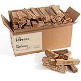 Old Potters Kiln Dried Pizza Oven Cooking Logs, Approx 12 lbs, Wood Logs for Pizza Ovens, Grills and Smokers, Solo Stove Mesa XL, Oak~ 6 Inch Mini Log, Product of USA (790 Cubic Inches)