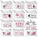 HSDSH 30pcs Dance Makeup Bag Dance Cosmetic Bags Dancer Gifts Survival Kit Pouch Travel Toiletry Bag Mothers Day Gifts for Girls Women Dance Teacher Competition