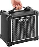 Ulumac Aroma Guitar Amp, Powerful 10W Small Electric Guitar Amplifier with DSP Enhanced Tone, Clean/Distortion, 2-Band EQ, Bluetooth & Headphone Jack, Portable for Indoor Practice/Small Gigs, AG-10S