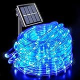 JMEXSUSS 200 LED Solar Pool Lights for Above Ground, 66 ft IP65 Waterproof Pools Lights Outdoor with 8 Modes, Pool Accessories Solar Rope Light for Trampoline Fence Yard Walkway