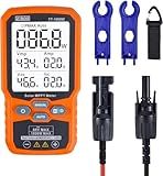 ZIBOO FT-1000W Solar Panel Tester MPPT Meter - 1000W Max Power, 80V/35A PV Module Tester for Voc/Isc, Open Circuit Voltage & Short Circuit Current, with Backlight & Data Hold
