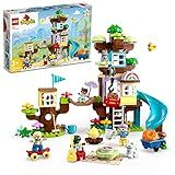 LEGO DUPLO 3in1 Tree House 10993 Creative Building Toy for Toddlers, Includes 8 Figures for Teaching Social Skills, Playing Together and Group Play, Great Birthday Gift for Kids