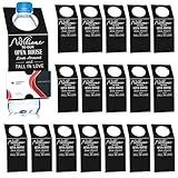 Eersida 50 Pieces Open House Water Bottle Hang Tags Open House Supplies Tags for Bottles Real Estate Agent Supplies for Real Estate Agent Favors (Black)