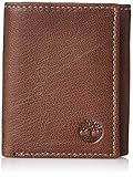 Timberland Men's Genuine Leather Rfid Blocking Trifold Wallet, Brown, One Size