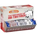 Old Wisconsin Beef Sausage Snack Sticks, Naturally Smoked, Ready to Eat, High Protein, Low Carb, Keto, Gluten Free, Counter Box, Pack of 42 Individually Wrapped Sticks