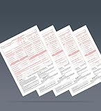 W-3C Wage Correction Tax Forms 2025, 10 Form W-3 C Transmittal of Corrected Wage and Tax Statements, W3 C Forms, Compatible with QuickBooks and Accounting Software, for Laser or Inkjet Printers