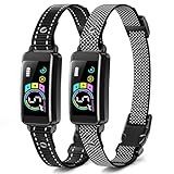Bark Collar, 2 Pack Smart Dog Bark Collar for Large Medium Small Dogs, Anti Barking Device for Dogs Training Collar with Beep Vibration Harmless Shock, 5 Adjustable Sensitivity (Black)