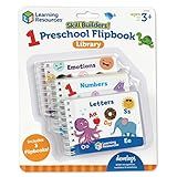 Learning Resources Skill Builders! Preschool Flipbook,3 Pieces, Ages 3+, Library Preschool, Learning Activities, Letters, Numbers, Counting, Toddler Activity Book