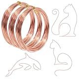 1mm Aluminum Craft Wire, (3 Rolls, 98.4 Feet Each) – 18 Gauge Craft Wire Bendable for DIY Jewelry, Art & Decor – Rustproof, Durable & Flexible for Crafting, Floral Arrangements & Sculptures (Copper)