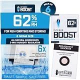 Integra Boost 62% RH 2-Way Humidity Control Pack, 8g, Pack of 6