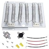 61927 Dryer Heating Element Kit Replaces 964p3, 510325p,R0610067, 56047,Compatible with Whirlpool, Speed Queen, Amana, Admiral, Crosley, Magic Chef, Maytag, Fits Models: ADE, AE5, AEM, AGM, ZDE