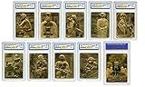 1996 Star Wars Darth Vader Edition Official Genuine 23K Gold Cards Graded Gem-Mint 10 - Complete Set of 9